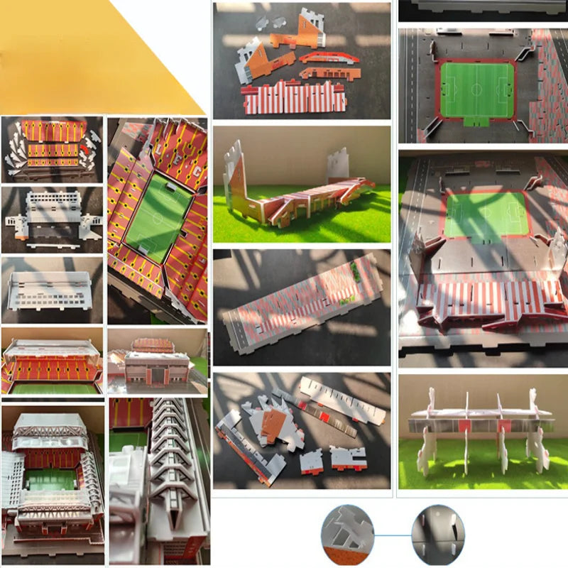 A Large 3D Paper Stadium Puzzle Model for Passionate Football Fans to Fight with Your Home Team, Halloween/Christmas Gifts