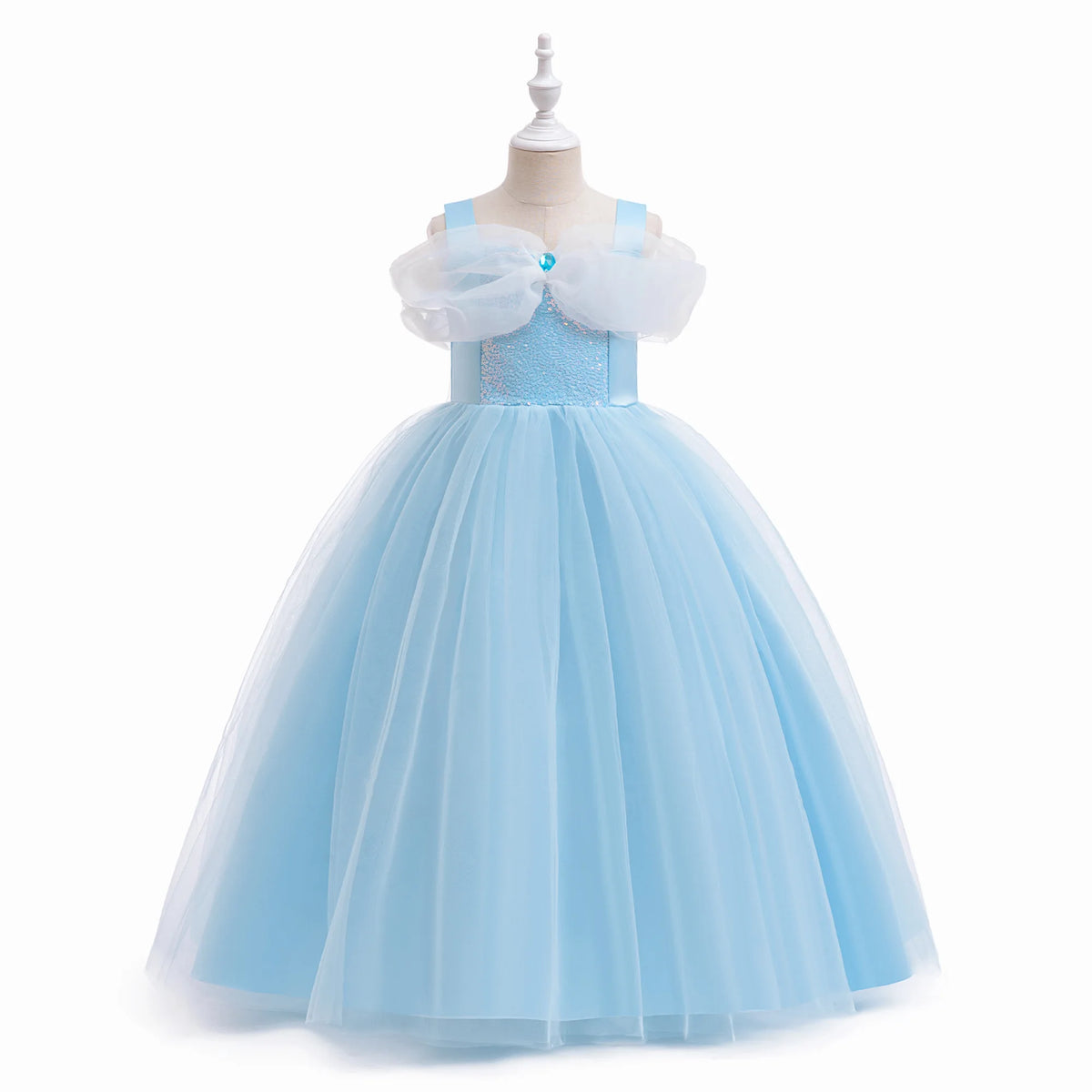 Girls Sequin Princess Dress for Halloween, Christmas and Parties