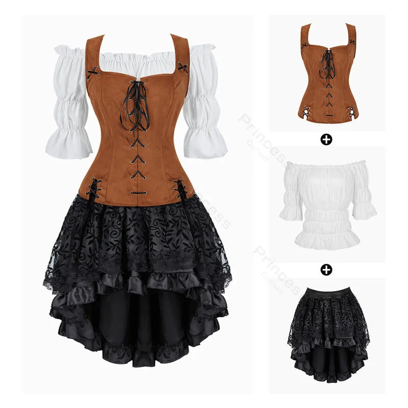 Women’s Pirate Renaissance Costume Dress