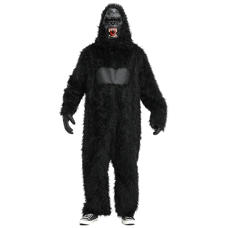 Adult Gorilla Animal Jumpsuit Costume for Halloween