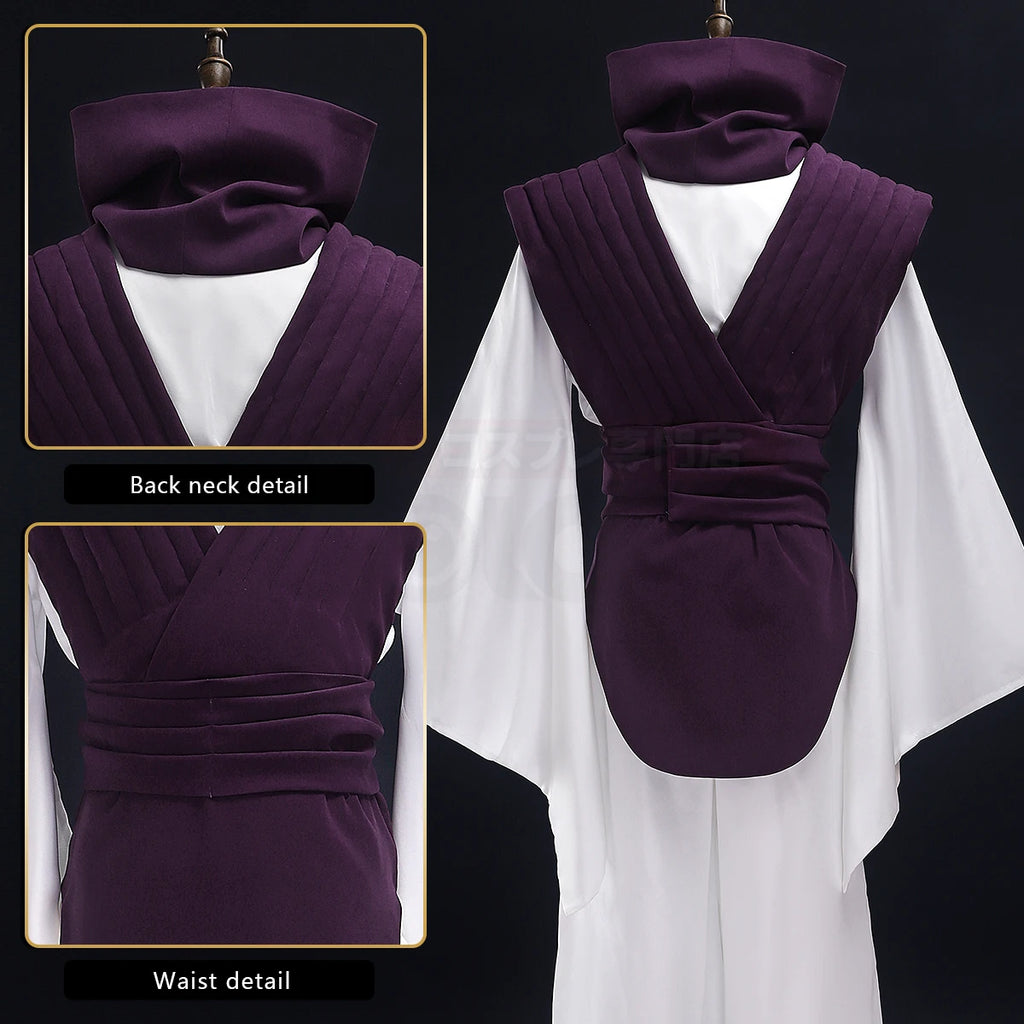 Anime-Inspired Purple Vest Cosplay Costume Set