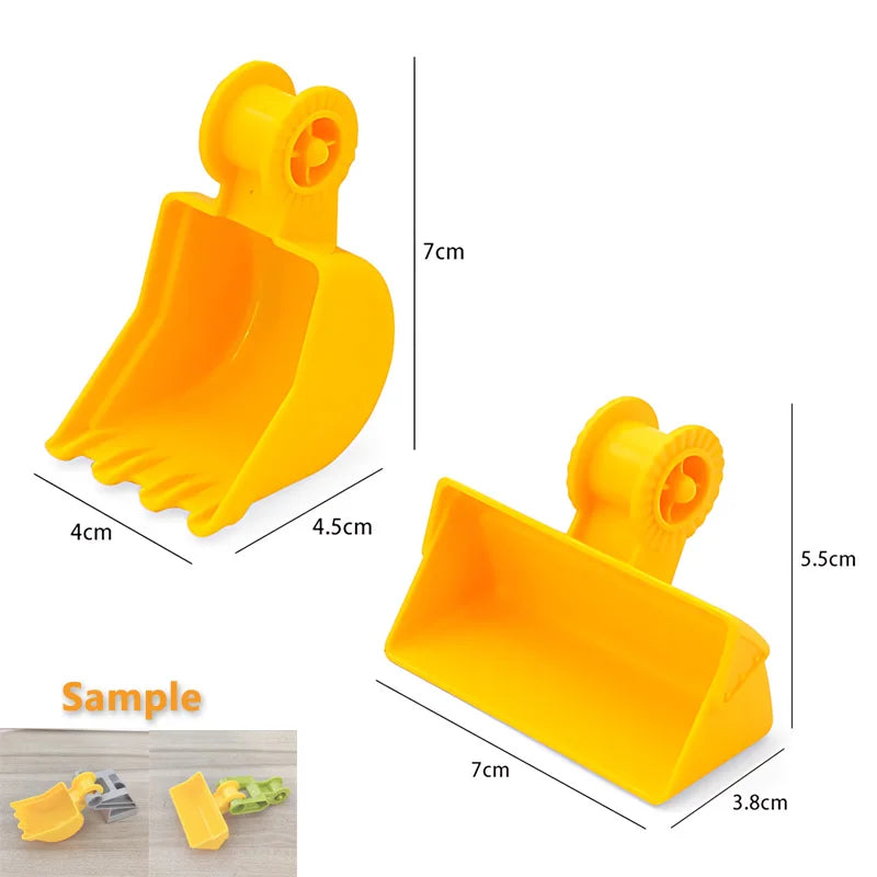Big Building Blocks Construction Traffic Machinery Creativity Car Accessories Crane Excavator Bricks Toys For Children Baby Gift