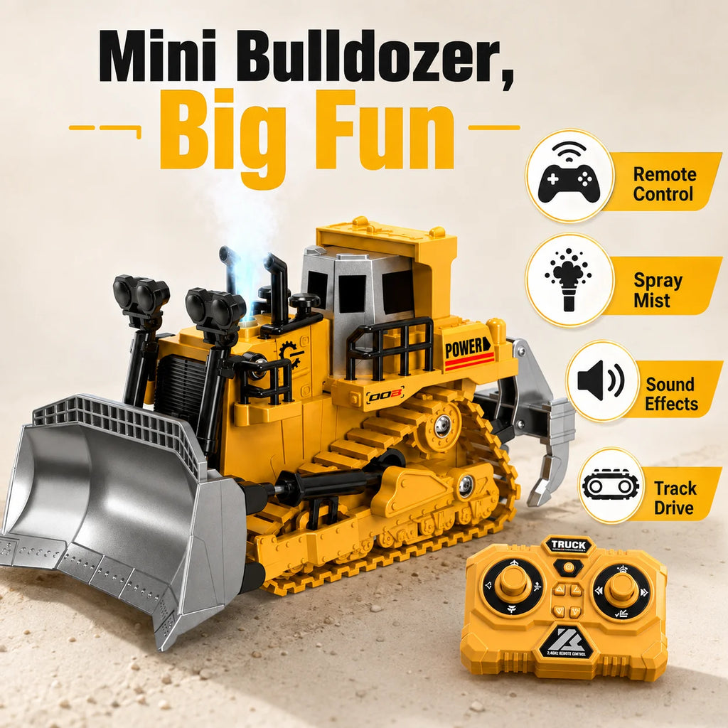 1:64 2.4G RC Mini Alloy Car Forklift with Trailer Excavator Desktop Game Remote Control Engineering Lift Truck Child's Toy Gifts