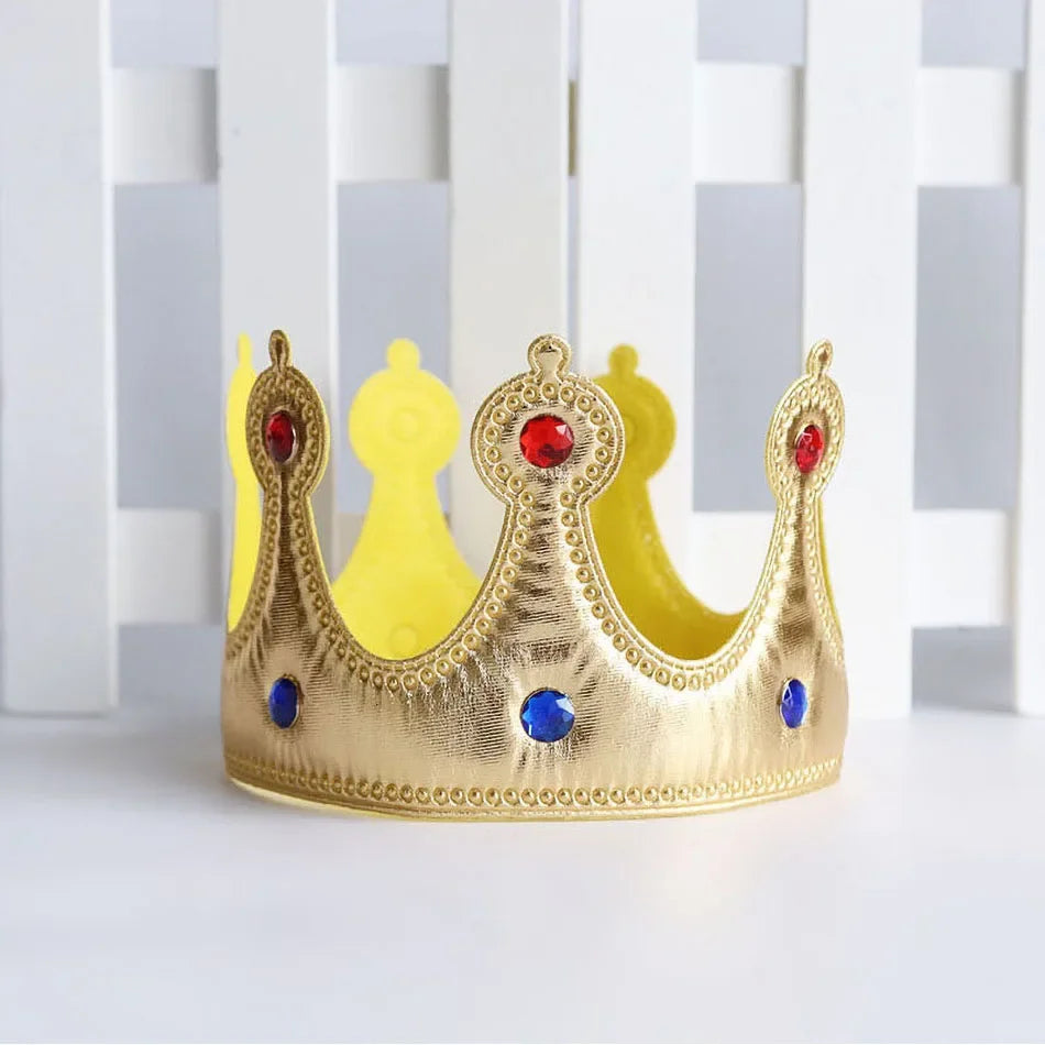 Birthday Party Crown Hats for Kids and Adults King Queen
