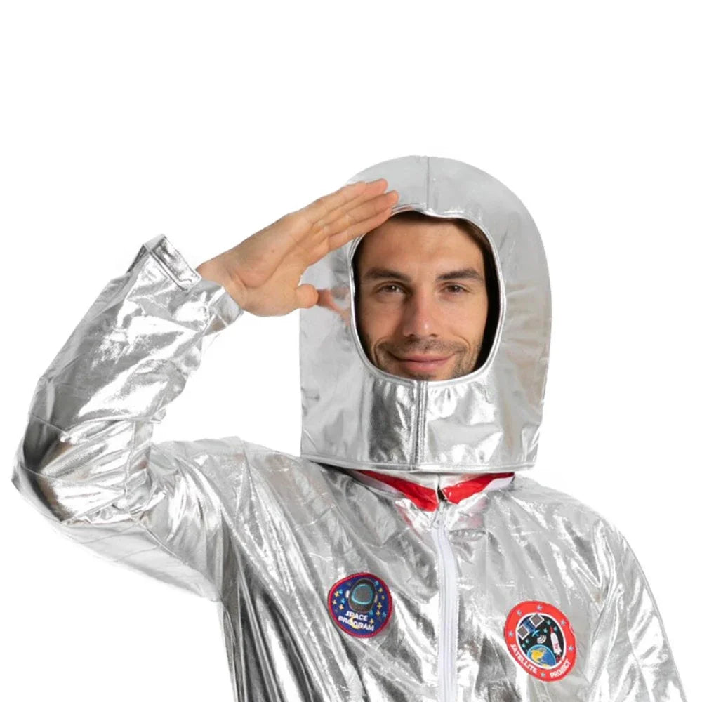 Astronaut Spacesuit Costume Silver Space Suit