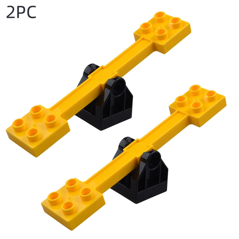 Big building blocks house accessory parts roof window wall construction assemble  bricks educational toys for children gift