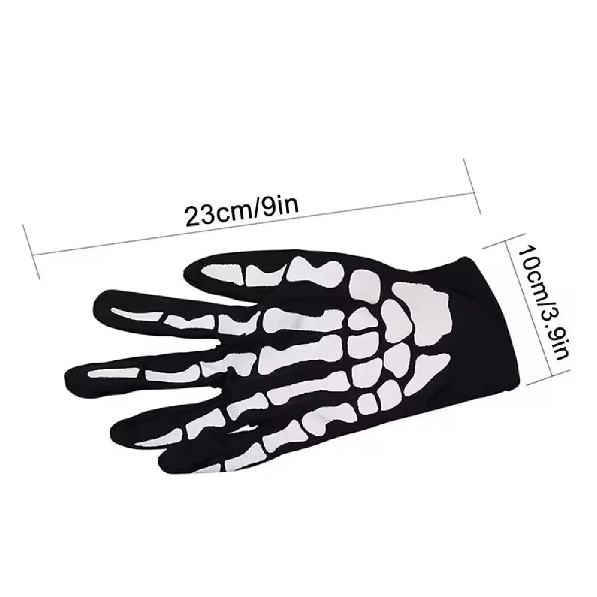 Short Halloween Ghost Gloves Halloween cosplay Skeleton Performance Gloves Performance Prop Bones