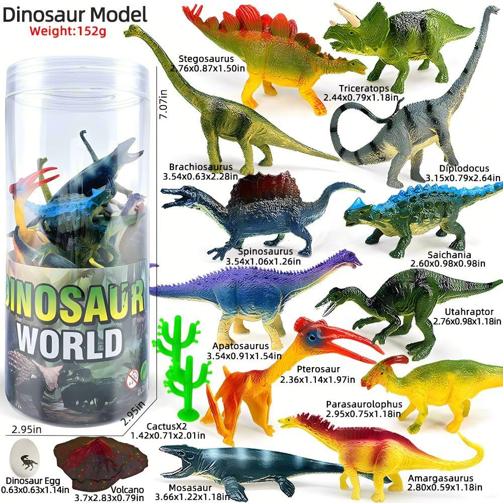 Miniature Lion Shark Horse Dinosaur Animals Model Set Action Figures Figurine Zoo Cute Education Kids Puzzle Toy Birthday Gift