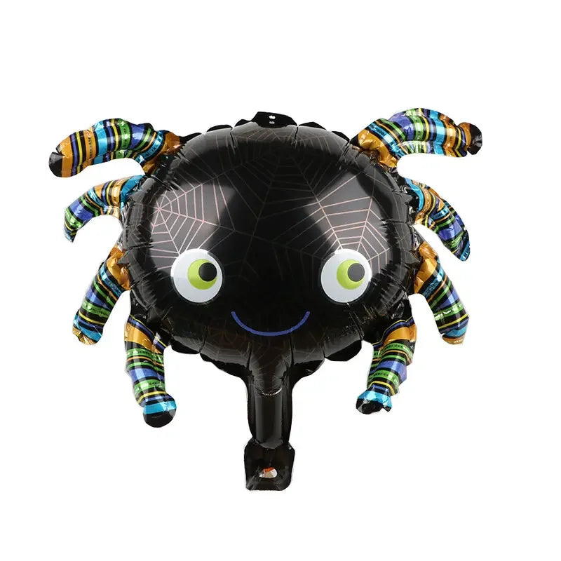 12pcs Halloween Mini Pumpkin Ghost Balloons Bat Spider Witch Monster Head Foil Balloon Globos Halloween Party Supplies