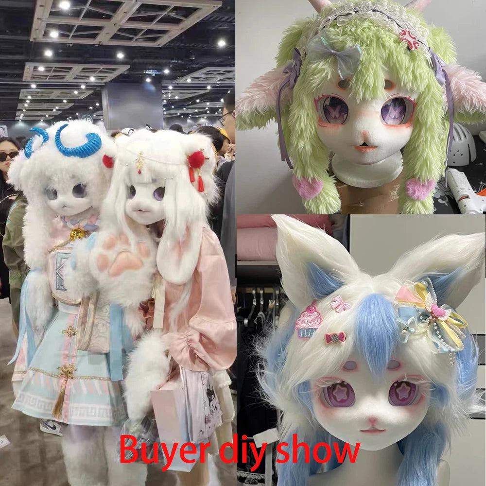 Animal Skull Beast Mask DIY Fursuit Costume Head Base