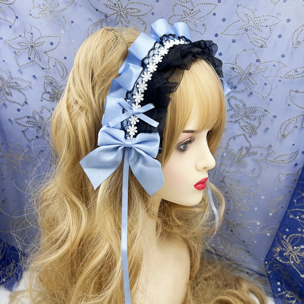 Sweet Lace Flower Maid Cosplay Headband Hair Accessory