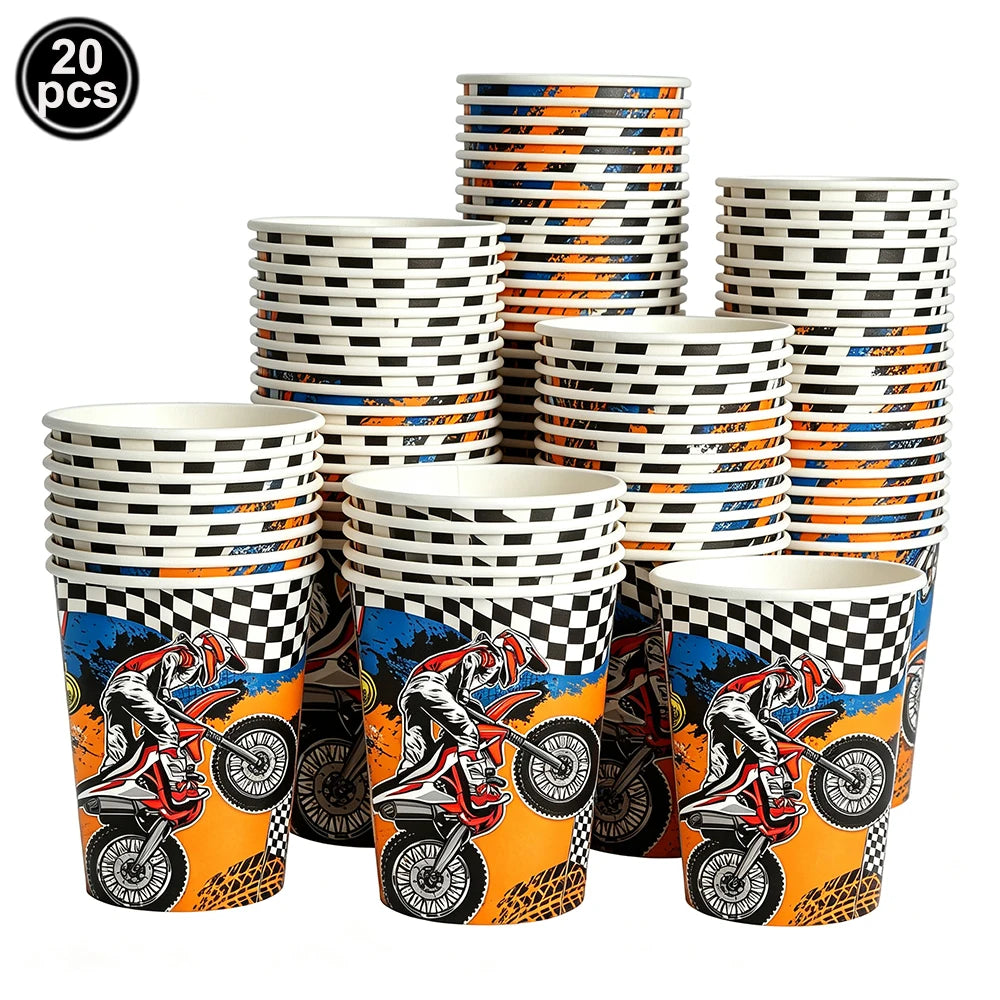Motorcycle 2 3rd Birthday Party Decorations Motor Helmet Balloon Set Cake Toppers Banner Man Boys Motocross Sport Party Supplies