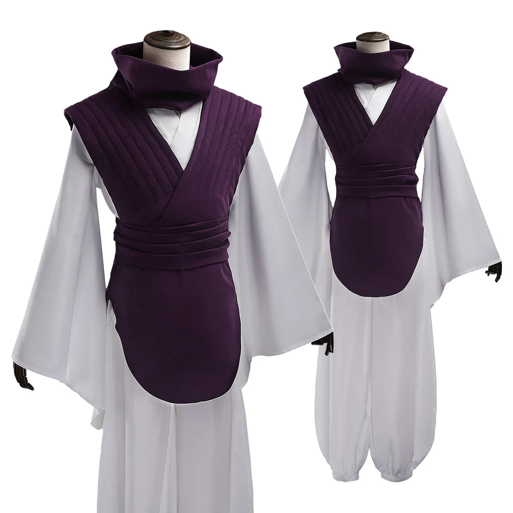 Anime-Inspired Purple Vest Cosplay Costume Set