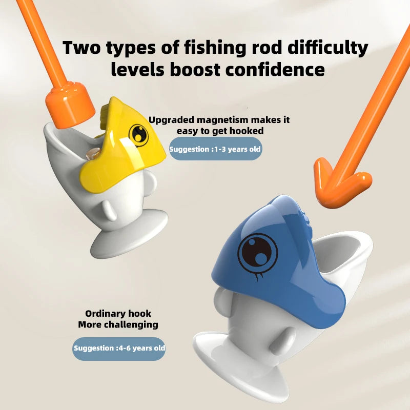 Baby Magnetic Fishing Toys, Educational Toys, Children's First Birthday Gifts, Boys' and Girls' Intelligence Development Parent-