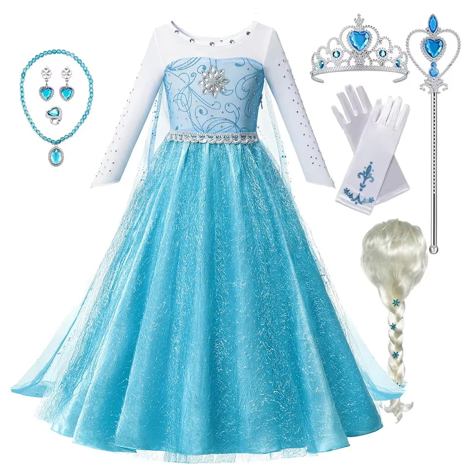 Girls Fantasy Princess Dress Halloween Costume for Kids