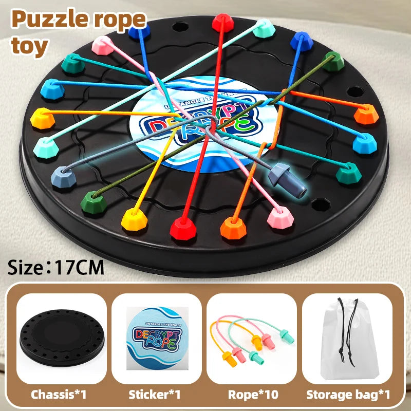 2026 New Rope Breaking Battle Challenge Puzzle Toy Knot Toy Children's Rope Decoding Game Logic Training