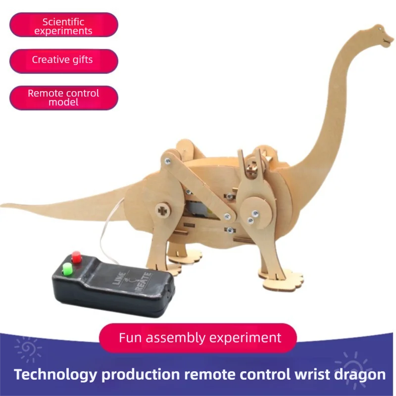 DIY Science Toys Children Educational STEM Kits Dinosaur Model Technologia Experimental Tool Wood Puzzle Games School Supply