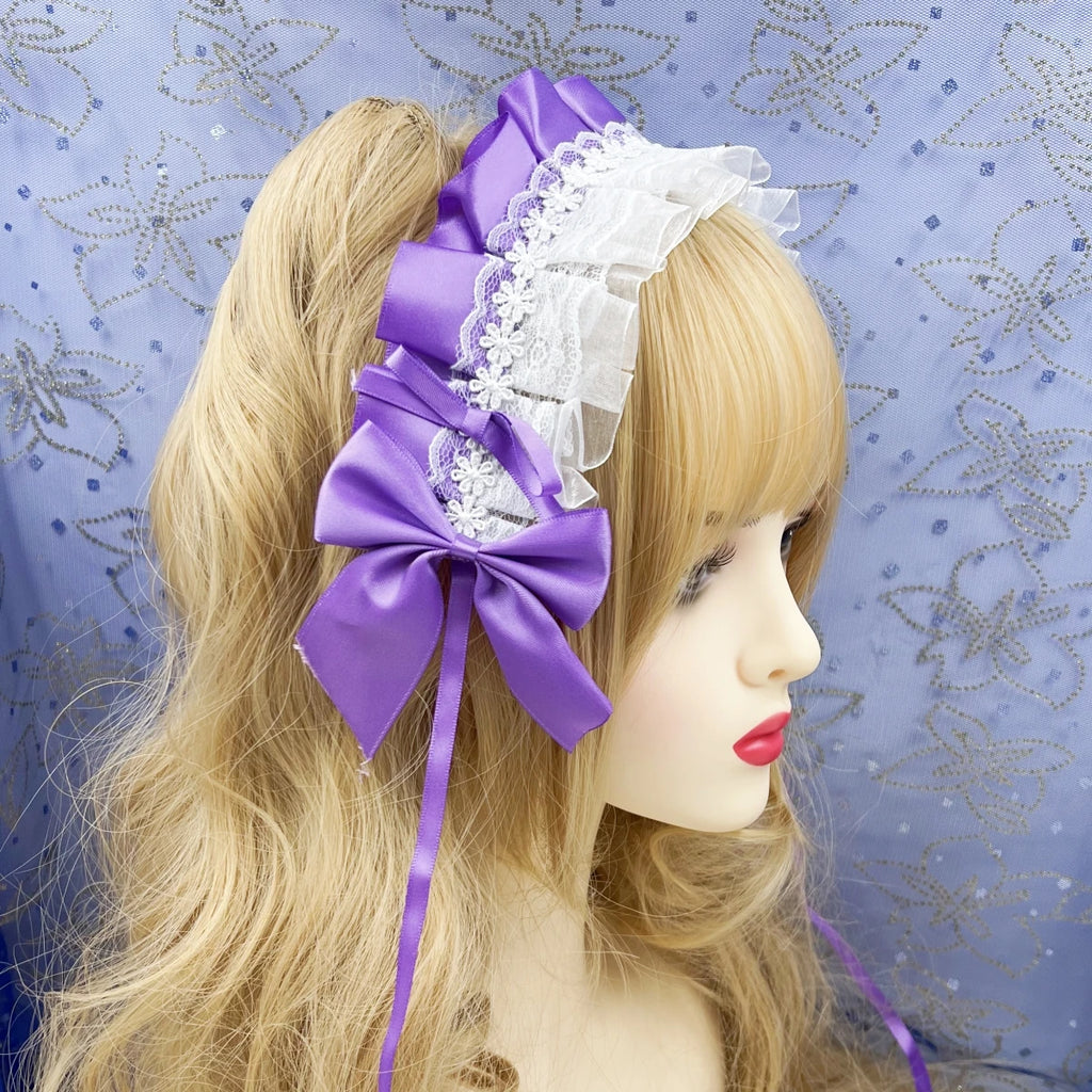 Sweet Lace Flower Maid Cosplay Headband Hair Accessory