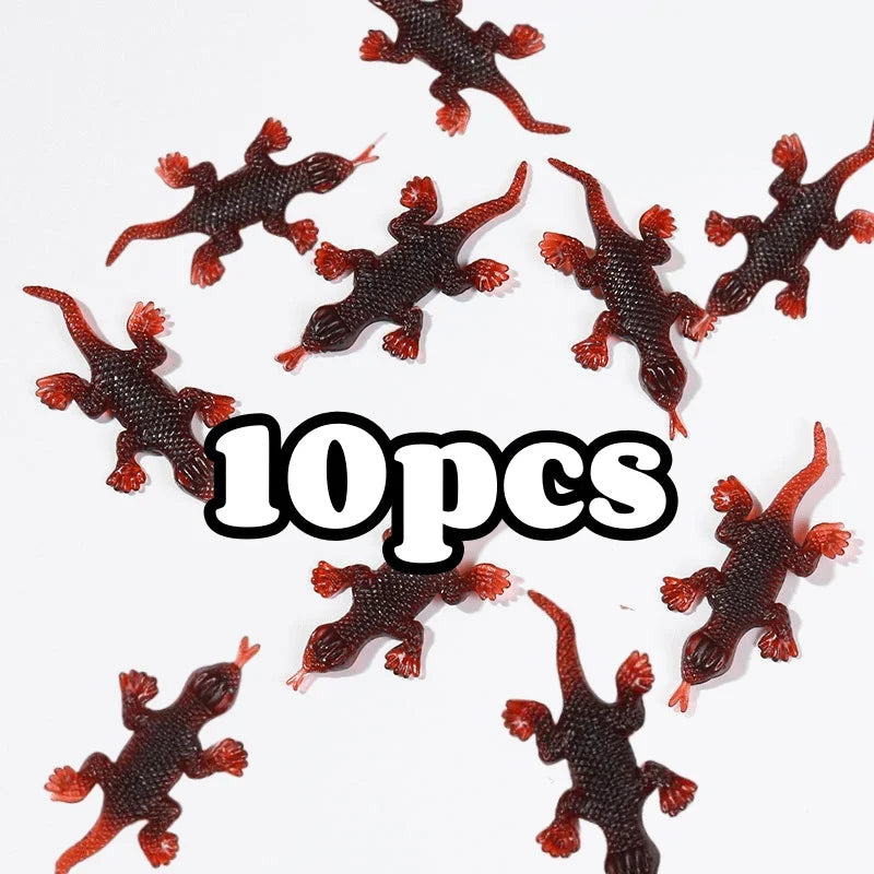 50pcs Realistic Bugs Funny Toy Fake Cockroach Novelty Insects Halloween Prank Simulation Tricky Disgusting Scary Party Supplies