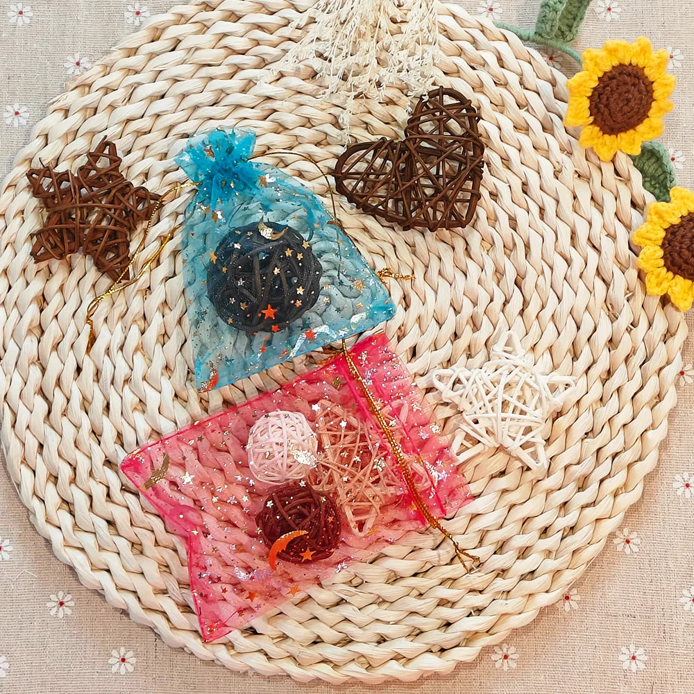 25/50/100pcs Moon Star Organza Gift Bag Multicolor  Jewelry Gifts Pouches For Wedding Party Candy Bag  Jewelry Packing  Wholesal