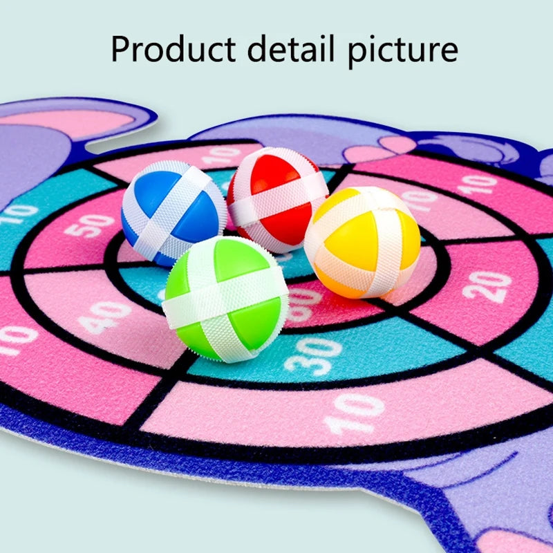 Educational Games Dart Board Baby Toy Stickey Ball Dart Indoor Sports Child Montessori Games for Children 3 to 7 Years