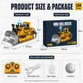 1:64 2.4G RC Mini Alloy Car Forklift with Trailer Excavator Desktop Game Remote Control Engineering Lift Truck Child's Toy Gifts