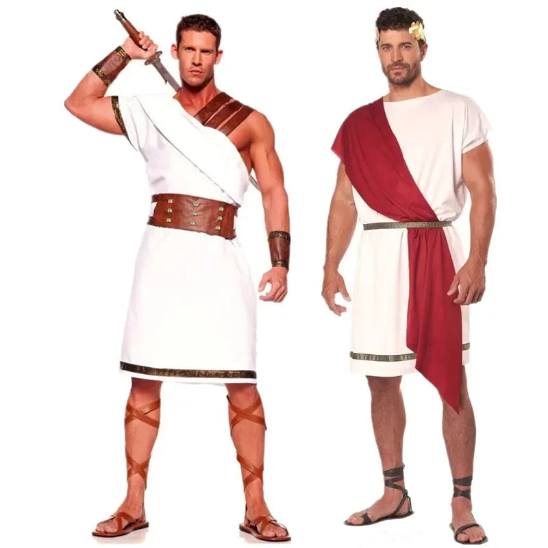 Men’s Greek Roman Gladiator Costume for Halloween