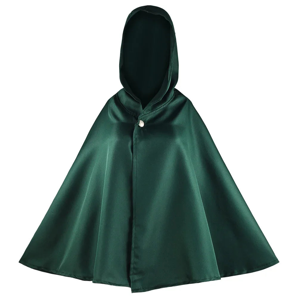 Green Scouting Legion-Inspired Cosplay Cloak for Adults
