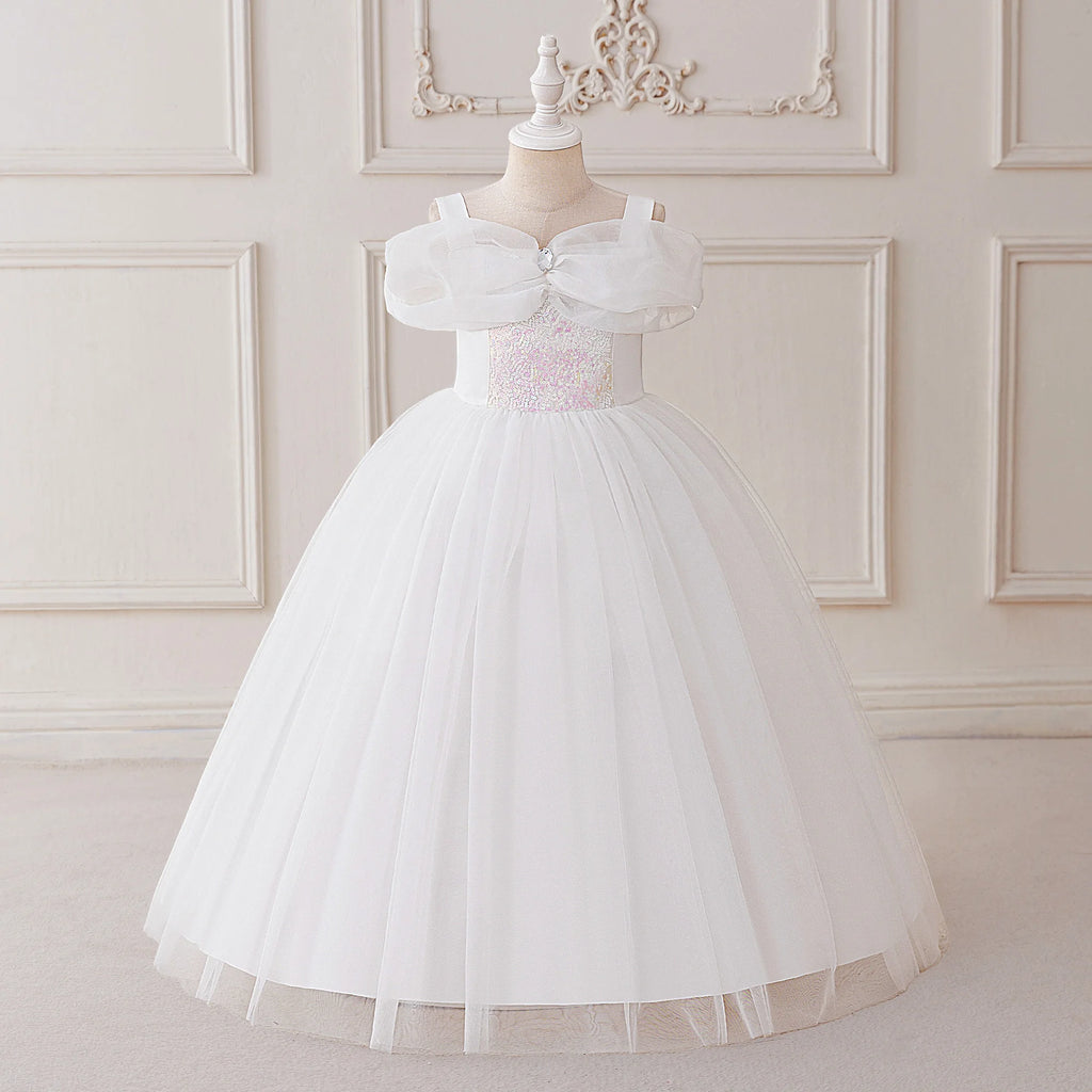Girls Sequin Princess Dress for Halloween, Christmas and Parties