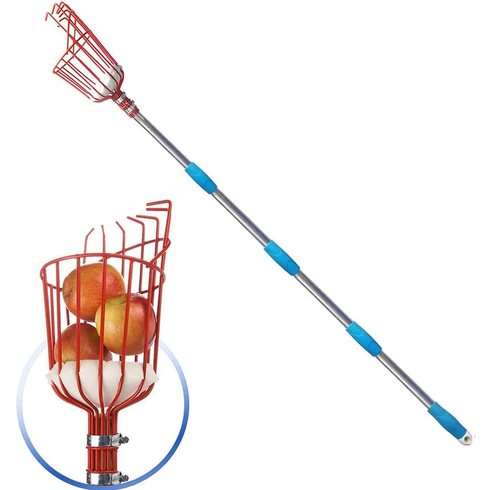 260cm Fruit Picker, Adjustable Depth Basket, Convenient Garden Tool, Picker Basket for Picking Apples
