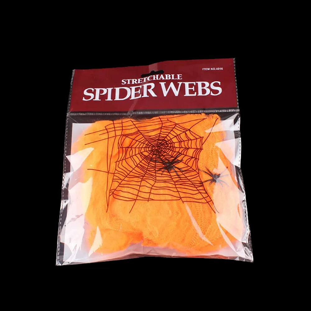 Halloween Spider Web Decoration with Spider for Haunted House