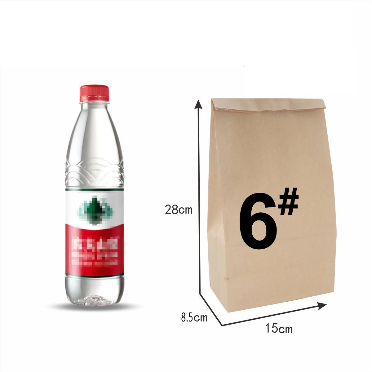 10/30/50/100pcs Brown Kraft Paper Bag Food Vegetables Shopping Bag Candy Package Kraft Lunch Bag Grocery Cookie Bread Bucket Bag