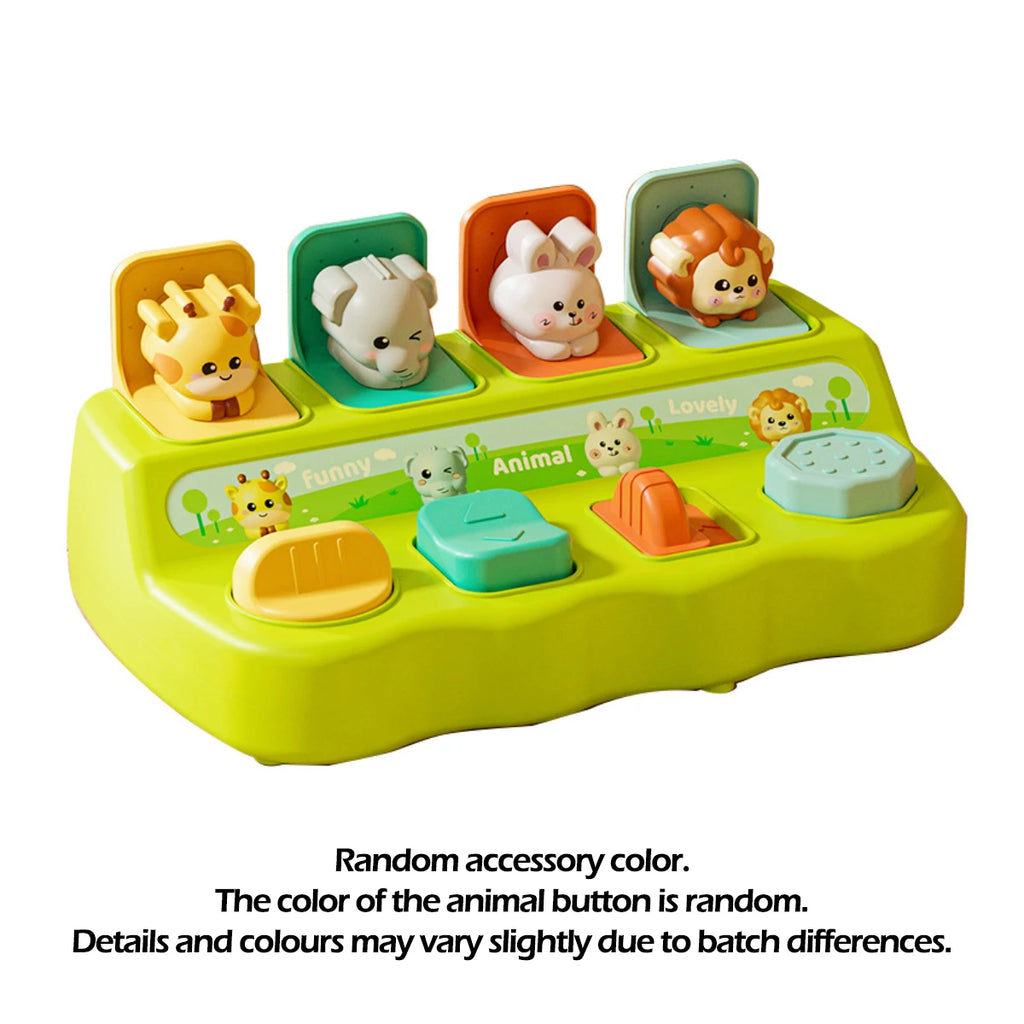 Montessori Pop up Animal Toys and Learning Boxes - Enhance Logic and Motor Skills, Suitable for Children's Birthday Gifts