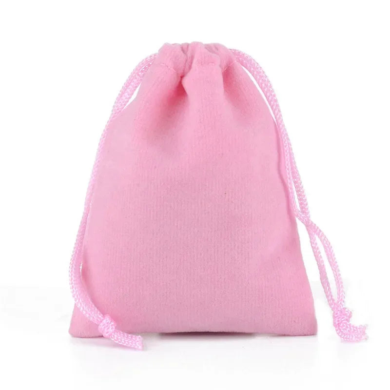 10/5/2PCS Velvet Drawstring Bags Satin Gift Bags Velvet Cloth Jewelry Pouches Wedding Favor Drawstring Bag Christmas Bag 5-5CM