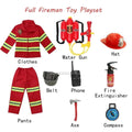 Kids Firefighter Uniform Costume for Halloween & Role Play