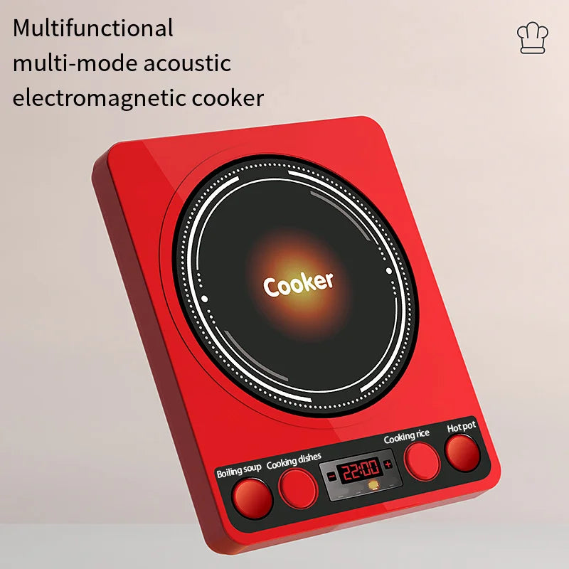 Children's Educational Play Kitchen Set – Pretend Play Cookware with Simulated Induction Cooker, Cooking & Cutting Toys for Boys