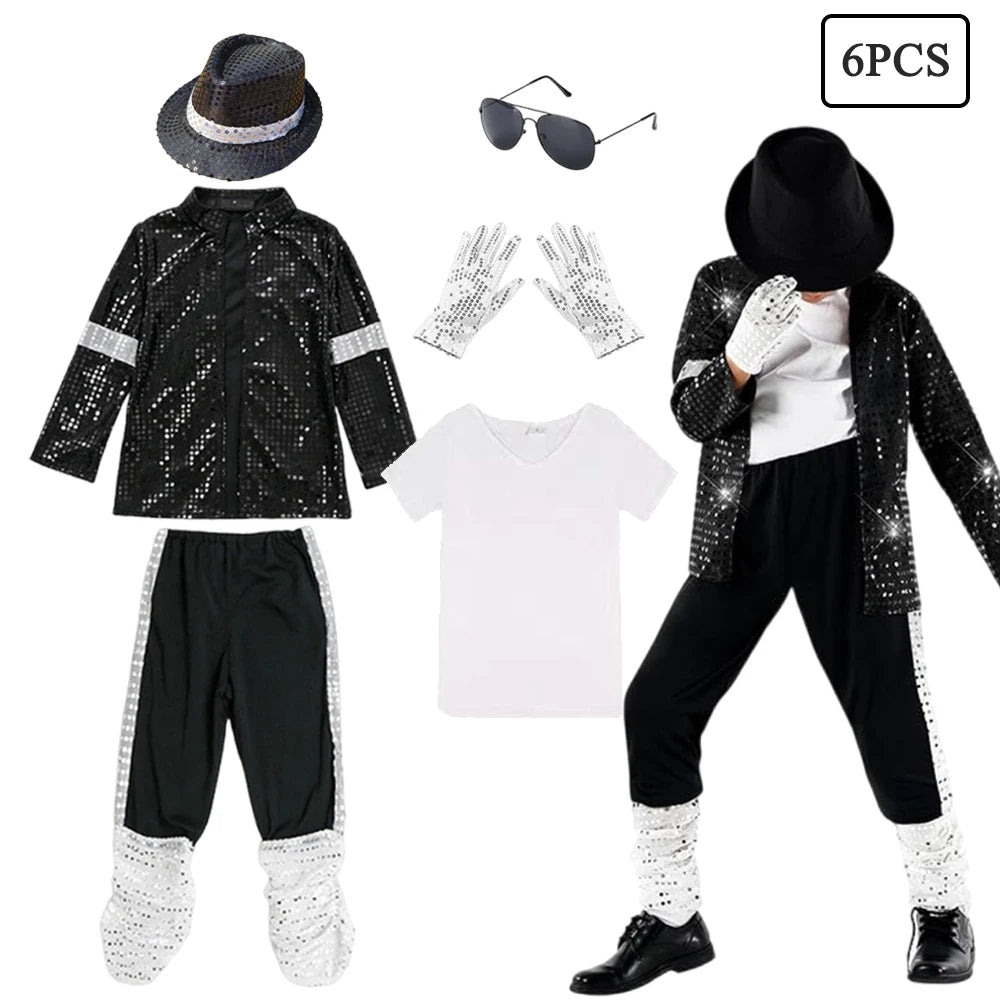 Boys Pop Star Dance Costume for Halloween & Performances