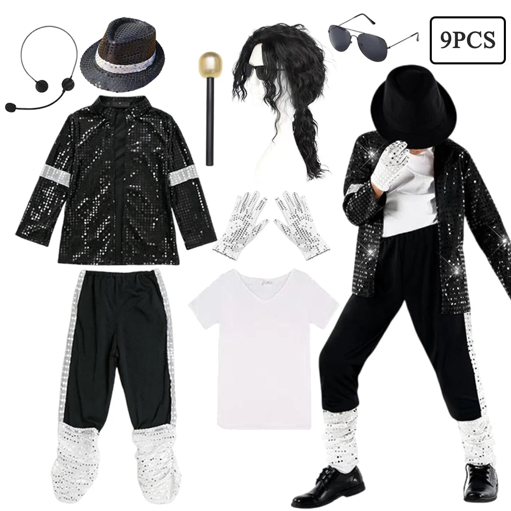 Boys Pop Star Dance Costume for Halloween & Performances