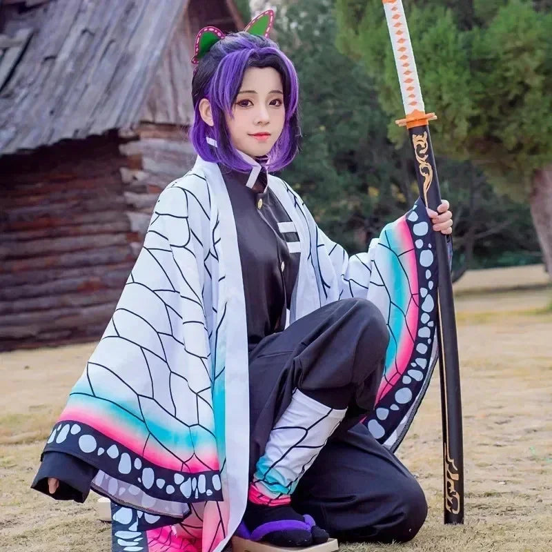 Butterfly-Inspired Cosplay Uniform Costume with Wig