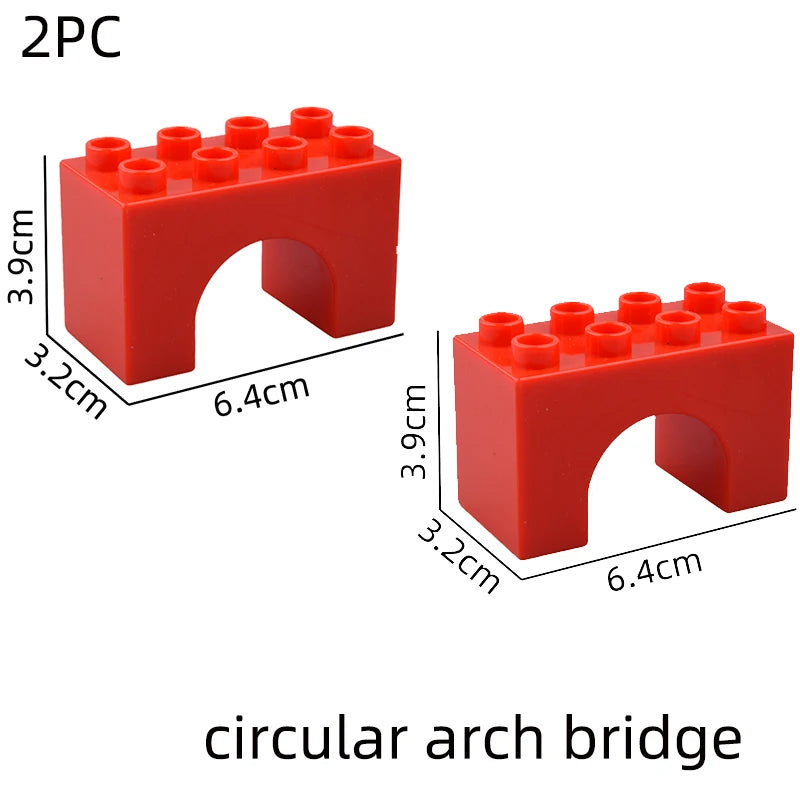 Big building blocks house accessory parts roof window wall construction assemble  bricks educational toys for children gift
