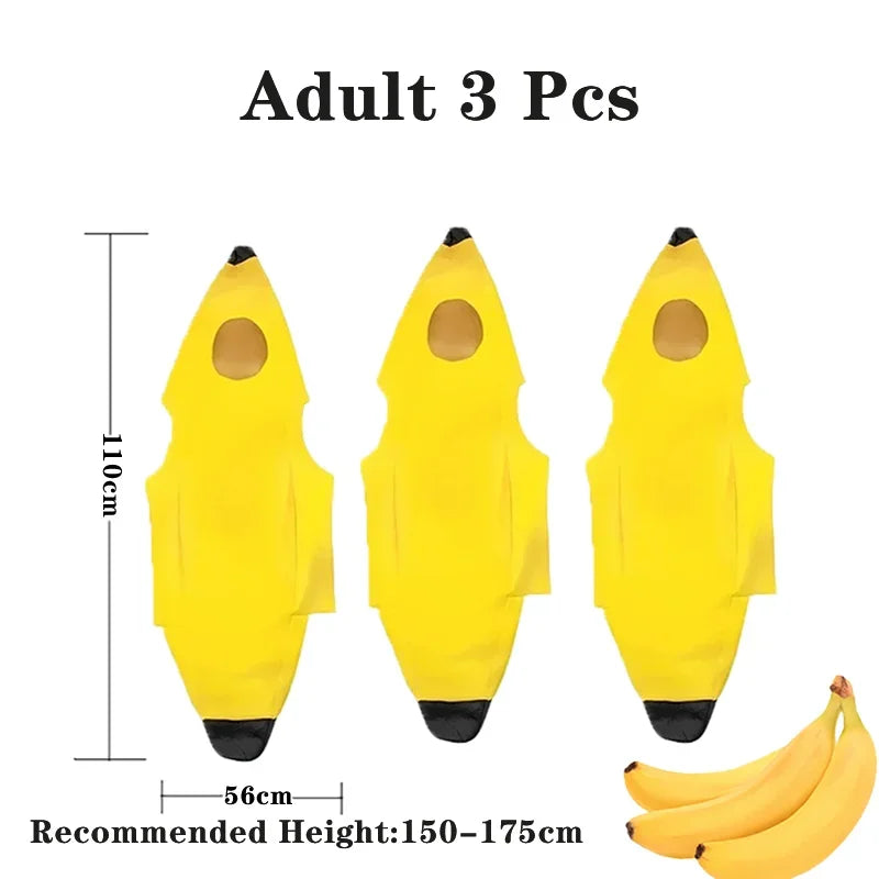 Banana Costume for Kids & Adults Halloween & Parties