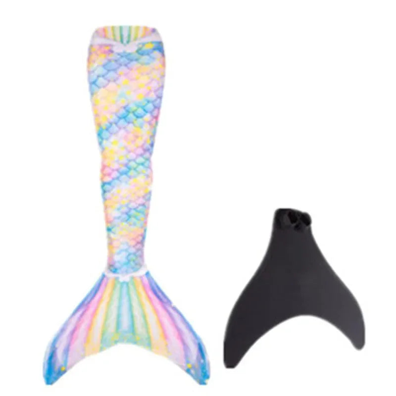 Kids & Adult Mermaid Tail Costume with Monofin Fin