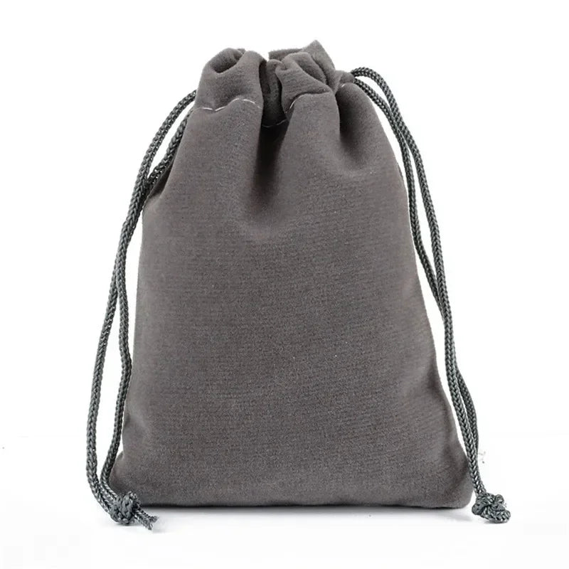 10/5/2PCS Velvet Drawstring Bags Satin Gift Bags Velvet Cloth Jewelry Pouches Wedding Favor Drawstring Bag Christmas Bag 5-5CM
