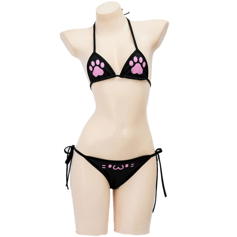 Women's Cat-Themed Cosplay Swimsuit for Summer Events