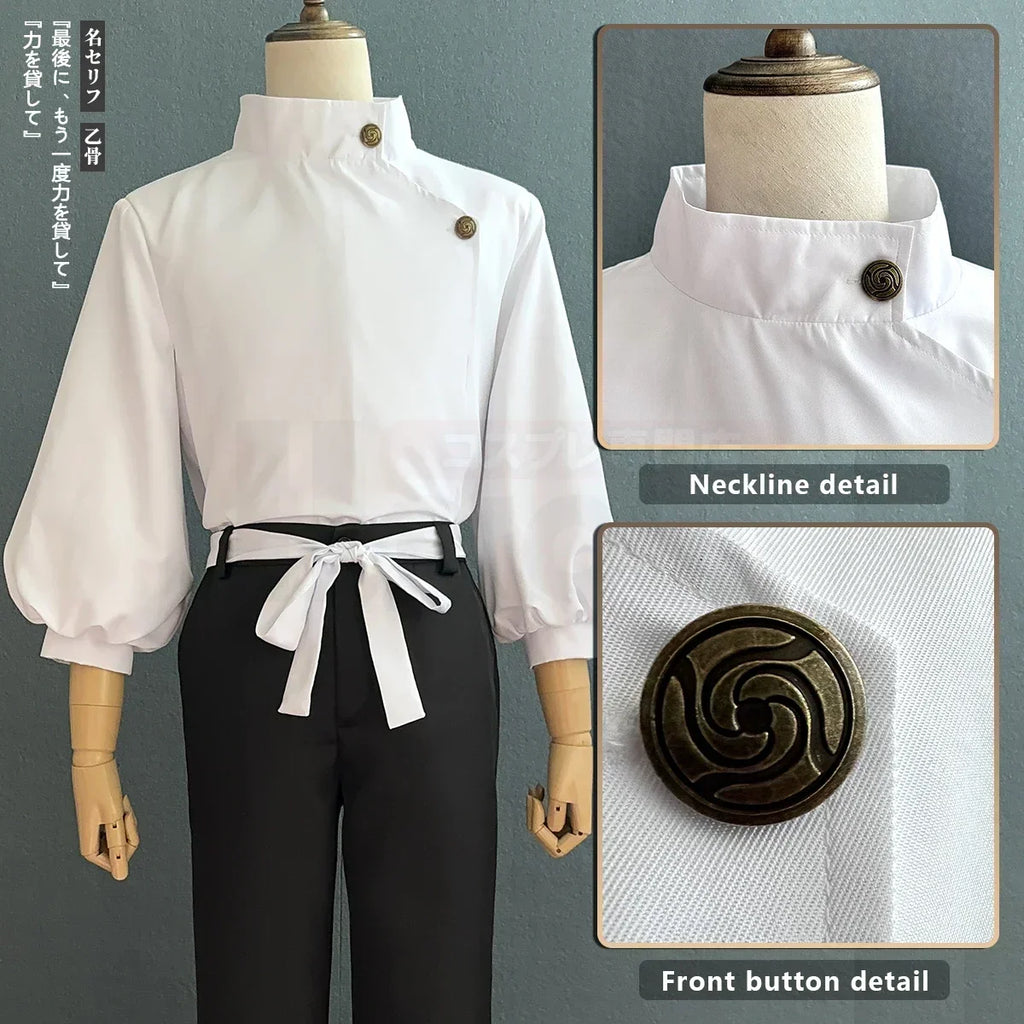 Anime Inspired Cosplay Costume Set with Wig Jacket and Pants