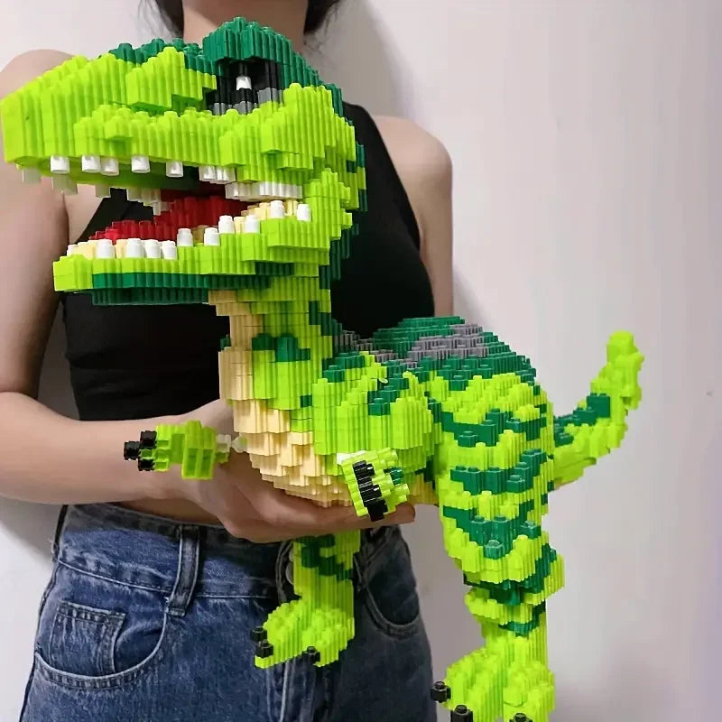 4000 Dinosaur and Animal Building Blocks Set - Educational 3D Puzzles, Manual Building Toys, Suitable for Holiday Gifts and Chr