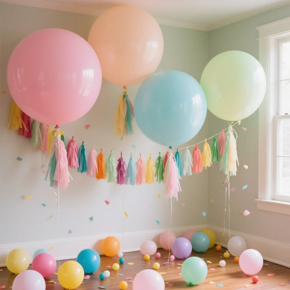18-36inch Soft Gloss Macaron Balloons Thickened Helium Balloon Birthday Wedding Christmas New Year Engagement Globos Decoratecor