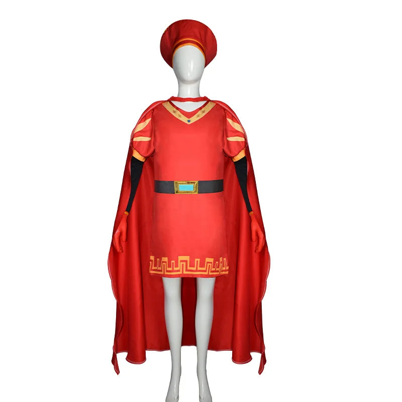 Medieval Royal Cosplay Costume Uniform with Wig