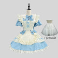 Women’s Maid Cosplay Costume Apron Dress S–5XL