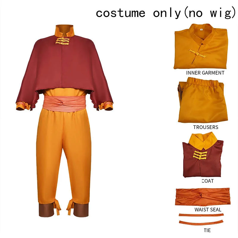 Air Nomad-Inspired Anime Cosplay Costume for Halloween